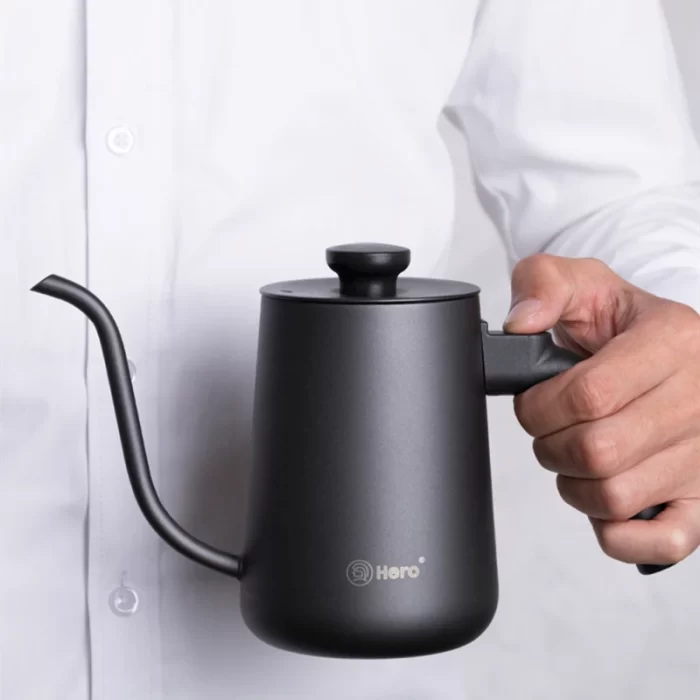 Hero pour over kettle 650ml-Black - Image 1