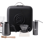 مجموعة هيرو الاحترافية المحمولة لتحضير القهوة - أسود