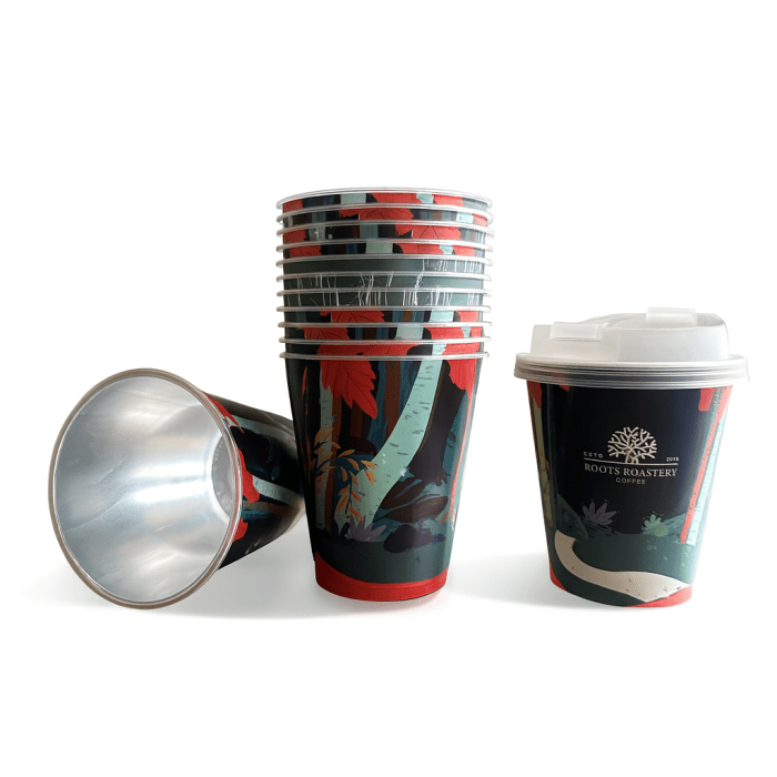 classic roots cups - plastic - 12 cups - Image 1