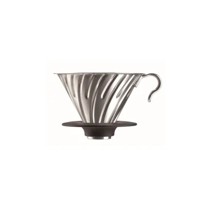 Hario - V60 Metal Dripper 02 - Silver - Roots Roastery