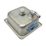 Krome - Flush-Mount Frothing Pitcher Rinser/Glass Rinser 7.32x6.85x2.64″ - Image 3