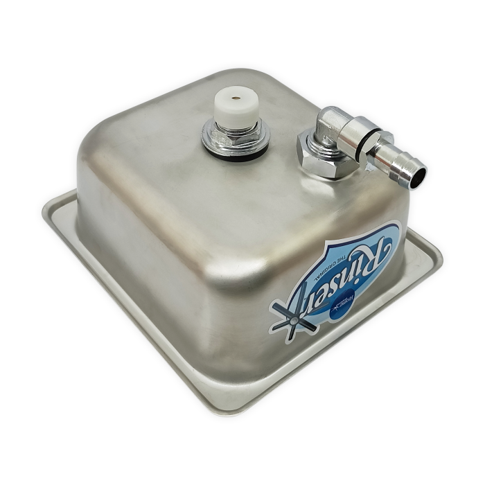 Krome - Flush-Mount Frothing Pitcher Rinser/Glass Rinser 7.32x6.85x2.64″ - Image 3