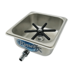 Krome - Flush-Mount Frothing Pitcher Rinser/Glass Rinser 7.32x6.85x2.64″ - Image 7