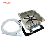 Krome - Flush-Mount Frothing Pitcher Rinser/Glass Rinser 7.32x6.85x2.64″