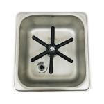 Krome - Flush-Mount Frothing Pitcher Rinser/Glass Rinser 7.32x6.85x2.64″ - Image 6