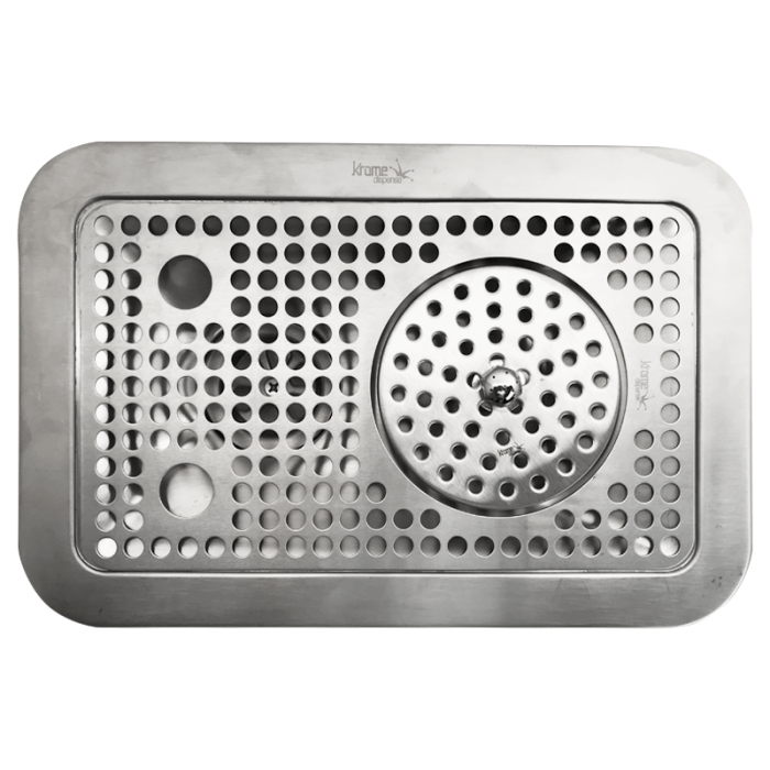 ⁦رينزر قياس ٩ X ١٤" مع حوض ٣٠٠ مم من كروم Krome - مزودة بفتحة تصريف⁩ - الصورة ⁦3⁩